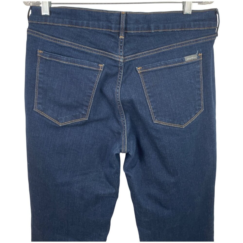 Eddie Bauer Women’s Flannel Lined Slightly Curvy Jeans Straight - Size 12 - Picture 4 of 11